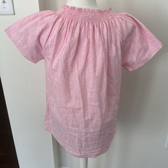 Rungolee Pink Shortsleeve Boho Top XS - Picture 4 of 5